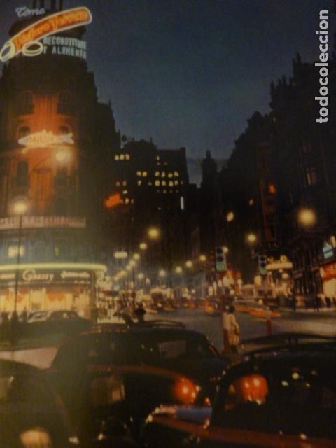 Coleccionismo: MADRID LA GRAN VIA ANTIGUA LAMINA HUECOGRABADO A&Ntilde;OS 50