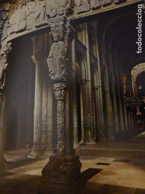 Coleccionismo: SANTIAGO DE COMPOSTELA PORTICO DE LA GLORIA ANTIGUA LAMINA HUECOGRABADO A&Ntilde;OS 50