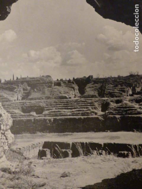 Collecting paper: ITALIA SEVILLA ANFITEATRO ROMANO ANTIGUA LAMINA HUECOGRABADO A&Ntilde;OS 50