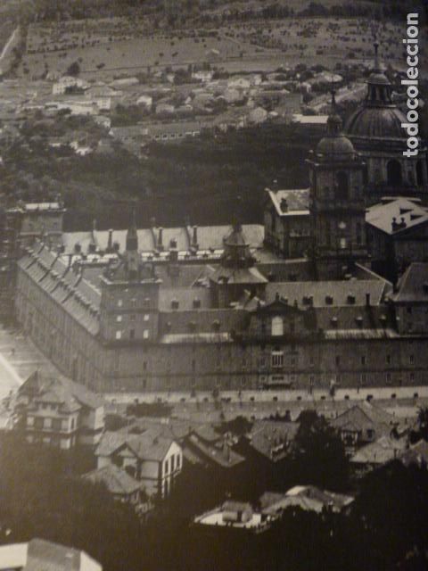 Collezionismo: EL ESCORIAL MADRID VISTA ANTIGUA LAMINA HUECOGRABADO A&Ntilde;OS 50