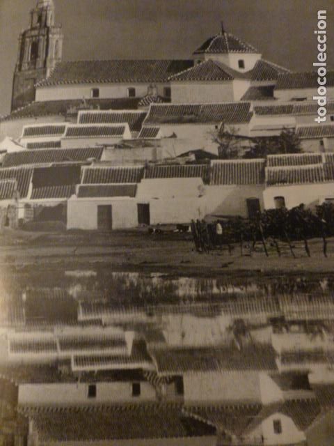 Coleccionismo: CADIZ PUEBLO CERCA DE JEREZ DE LA FRONTERA ANTIGUA LAMINA HUECOGRABADO A&Ntilde;OS 50