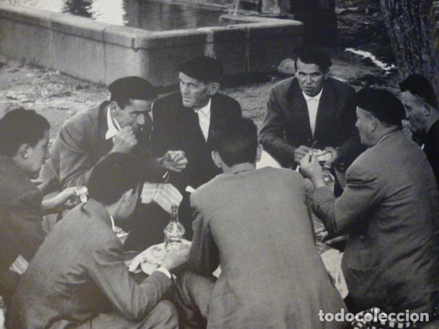 Collecting paper: GUADARRAMA MADRID ECHANDO LA PARTIDA ANTIGUA LAMINA HUECOGRABADO A&Ntilde;OS 50