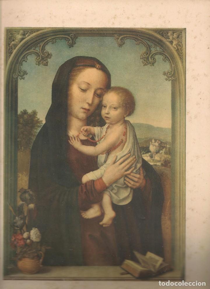 Coleccionismo: LAMINA RELIGIOSA,la Virgen con el ni&ntilde;o, pintura de GERARD DAVID ,Museo del Prado ni . .