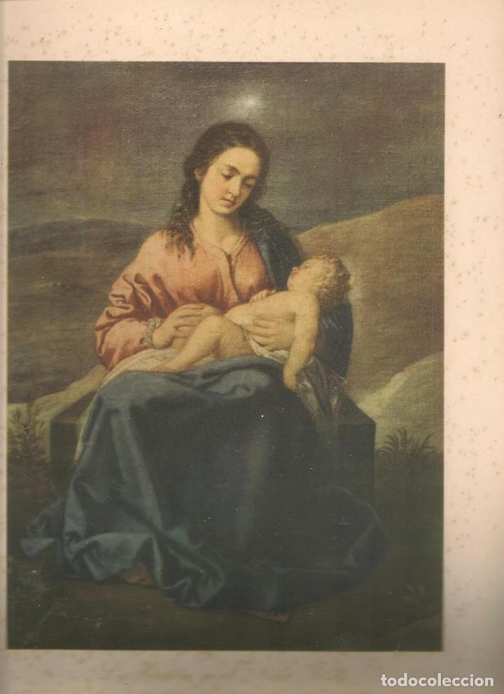 Coleccionismo: LAMINA RELIGIOSA,la Virgen y el ni&ntilde;o, pintura de ALONSO CANO ,Museo del Prado nun