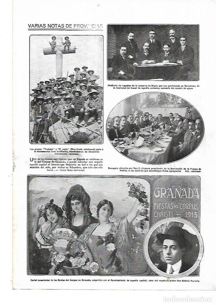 Colecionismo: A&Ntilde;O 1913 RECORTE PRENSA MELILLA BANQUETE OFRECIDO POR C LLOPERA A MIEMBROS ASOCIACION DE LA PRENSA