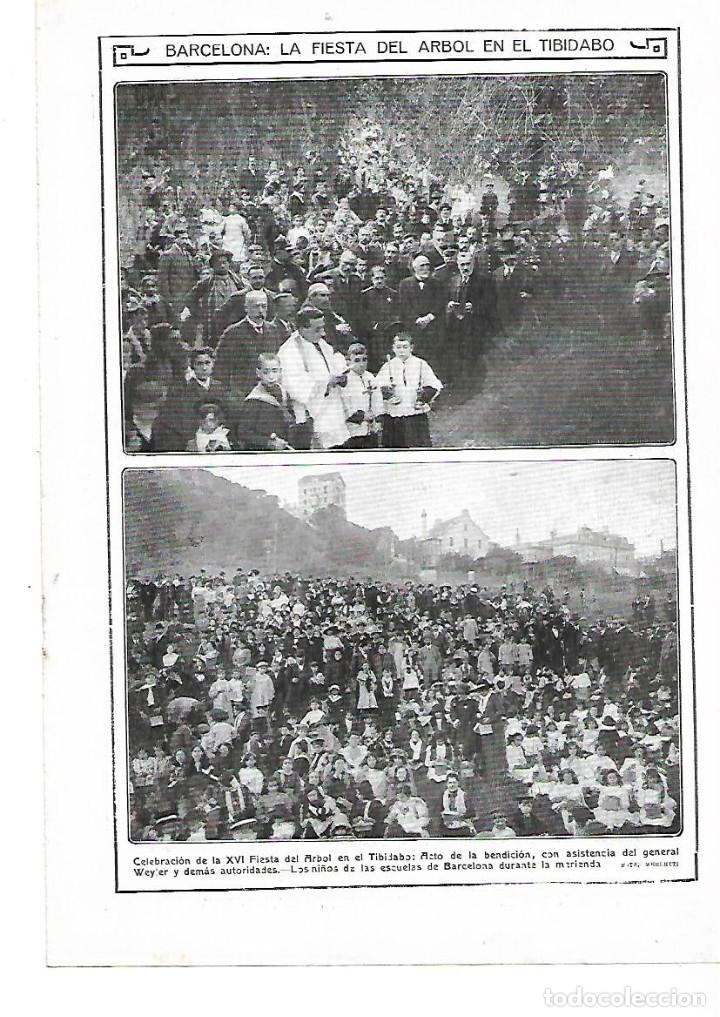 Colecionismo: A&Ntilde;O 1913 RECORTE PRENSA BARCELONA FIESTA DEL ARBOL EN EL TIBIDABO COSTUMBRES TRADICIONES