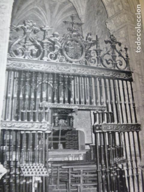 Colecionismo: CIUDAD REAL IGLESIA DE SAN PEDRO REJA ANTIGUA LAMINA HUECOGRABADO
