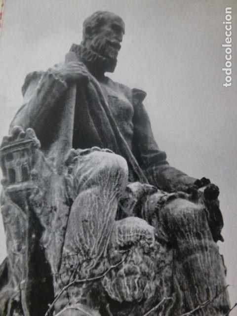 Colecionismo: VISO DEL MARQUES CIUDAD REAL MONUMENTO A ALVARO DE BAZAN ANTIGUA LAMINA HUECOGRABADO