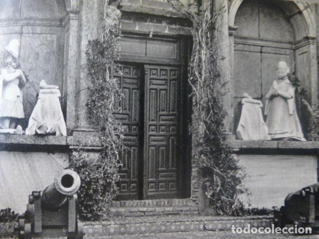 Coleccionismo: VISO DEL MARQUES CIUDAD REAL JARDINES DEL PALACIO ANTIGUA LAMINA HUECOGRABADO