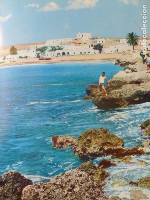 Coleccionismo: AGUA AMARGA ALMERIA VISTA ANTIGUA LAMINA HUECOGRABADO