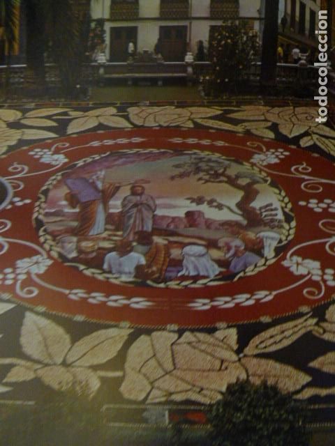 Collezionismo: LA OROTAVA TENERIFE ALFOMBRA DE FLORES ANTIGUA LAMINA HUECOGRABADO