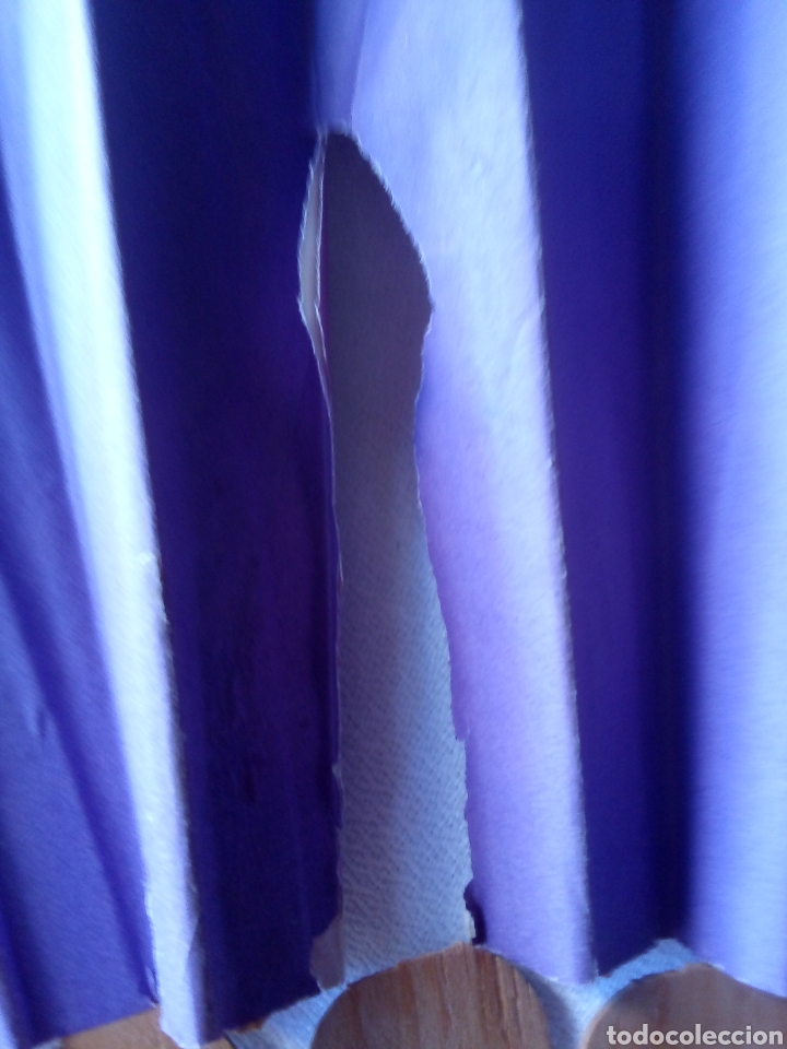 Coleccionismo: Abanico peric&oacute;n de madera y papel - Foto 4
