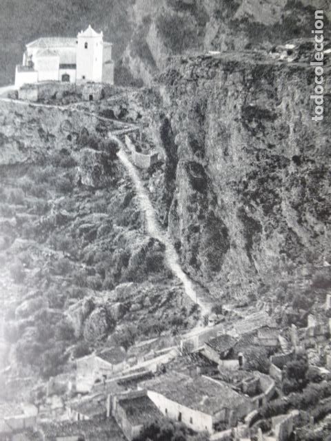 Colecionismo: VILLA DE VES ALBACETE SUBIDA ERMITA ANTIGUA LAMINA HUECOGRABADO