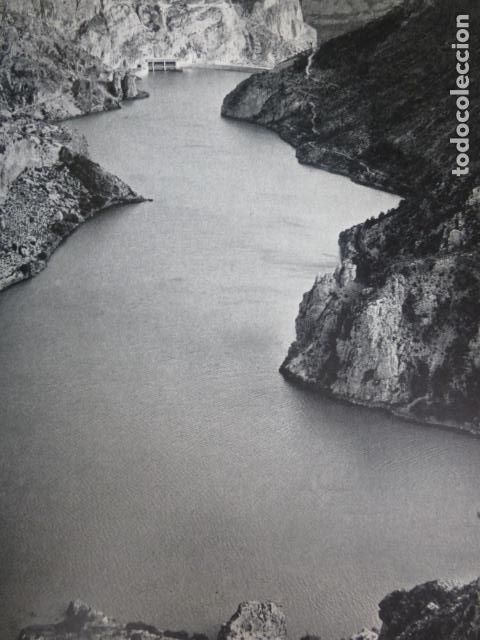 Collezionismo: VILLA DE VES ALBACETE EMBALSE MOLINAR ANTIGUA LAMINA HUECOGRABADO