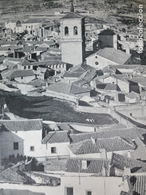 Colecionismo: CHINCHILLA ALBACETE VISTA ANTIGUA LAMINA HUECOGRABADO