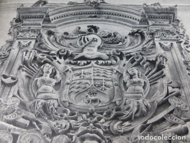 Coleccionismo: CHINCHILLA ALBACETE BLASON ANTIGUA LAMINA HUECOGRABADO