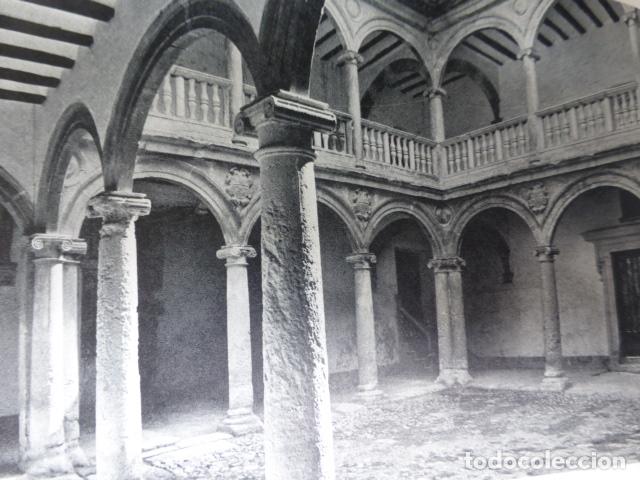 Colecionismo: ALMANSA ALBACETE PATIO DE LA CASA GRANDE ANTIGUA LAMINA HUECOGRABADO