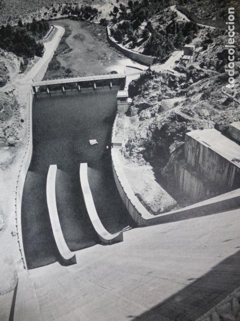 Collectionnisme: EMBALSE DEL CENAJO ALBACETE ANTIGUA LAMINA HUECOGRABADO