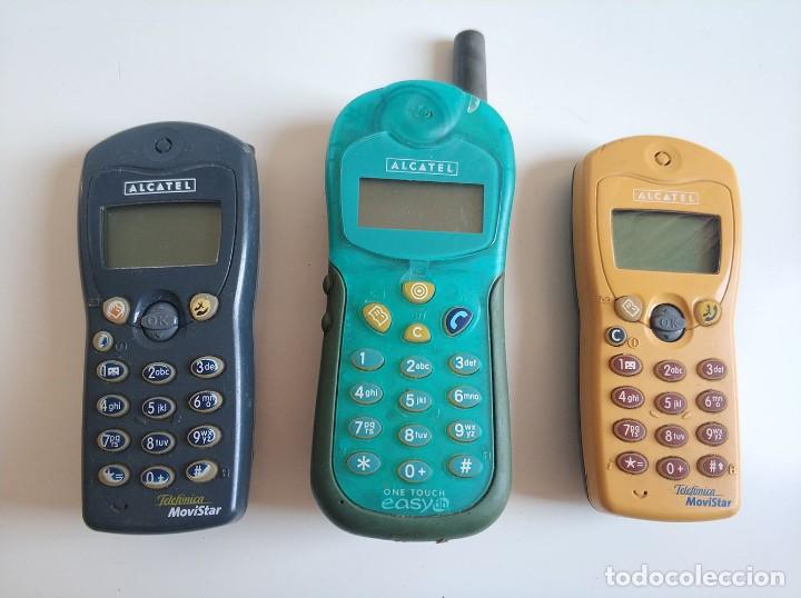 Coleccionismo: Lote de 3 telefonos moviles antiguos Alcatel