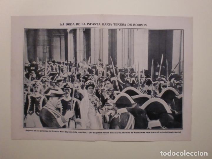 Coleccionismo: LA BODA DE LA INFANTA MARIA TERESA DE BORBON ALABARDEROS - 18/1/1906