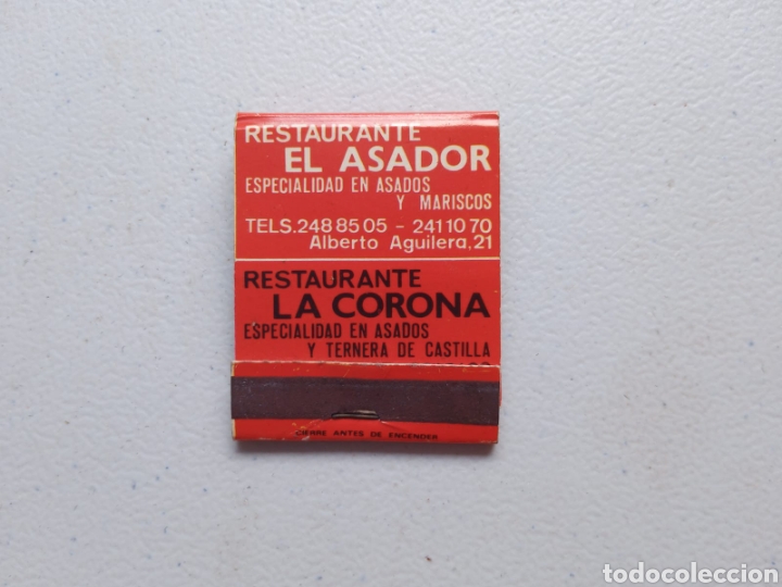 Sammeln: CARTERITA DE CERILLAS.