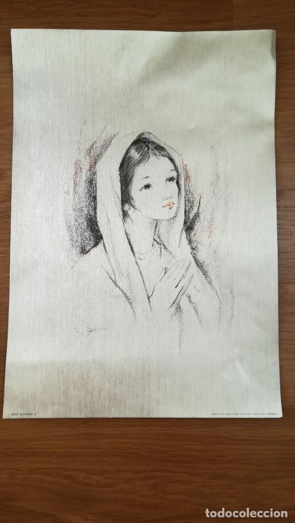 Coleccionismo: L&aacute;mina Virgen plateada - Foto 5