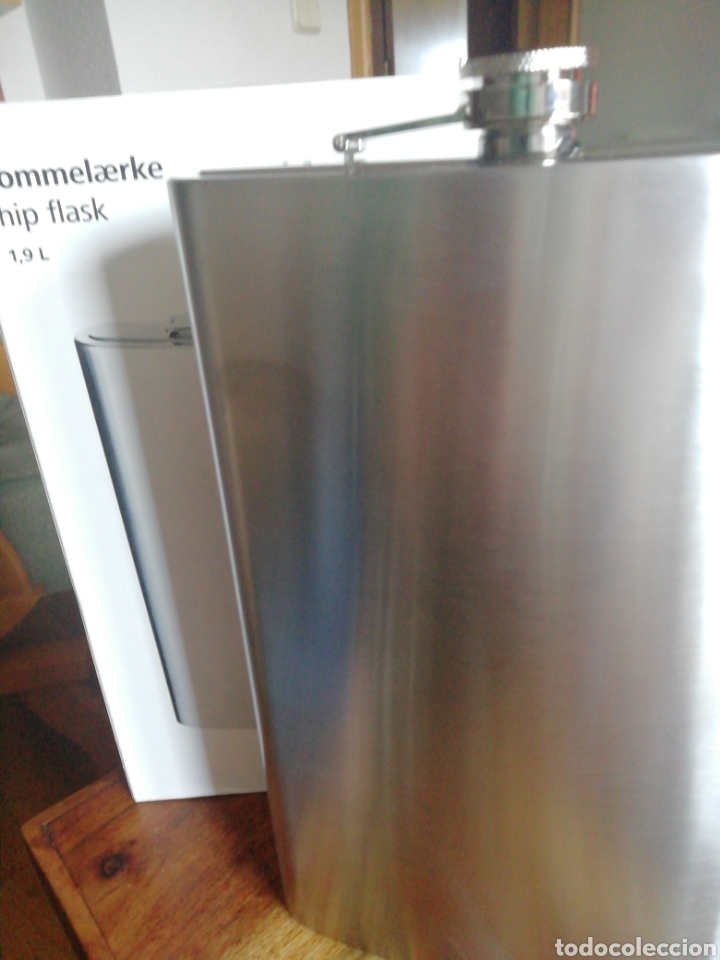 Coleccionismo: Petaca acero inoxidable - Foto 1