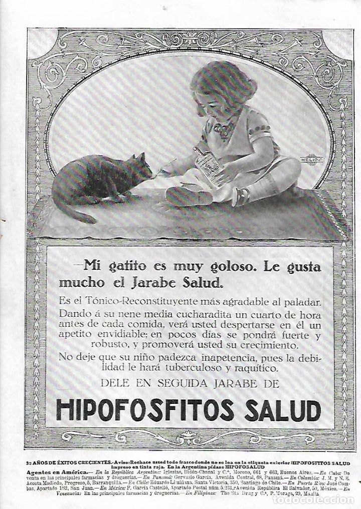 Collecting paper: A&Ntilde;O 1923 RECORTE PRENSA PUBLICIDAD JARABE HIPOFOSFITOS SALUD