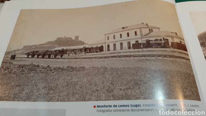 Sammelleidenschaft Papier: MONFORTE DE LEMOS LUGO LAMINA DE LIBRO 1883 FERROCARRIL