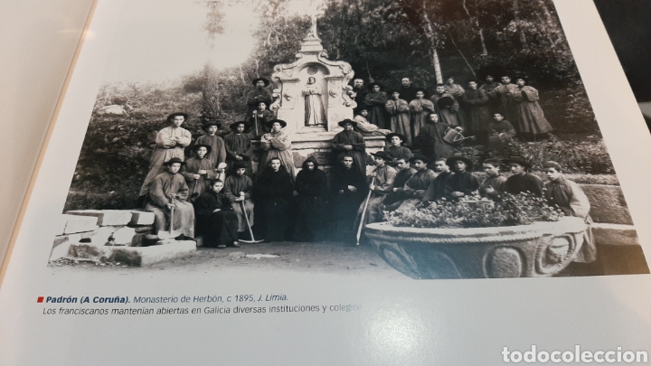 Coleccionismo: PADR&Oacute;N A CORU&Ntilde;A 1895 MONASTERIO BARB&Oacute;N LAMINA MODERNA DE LIBRO