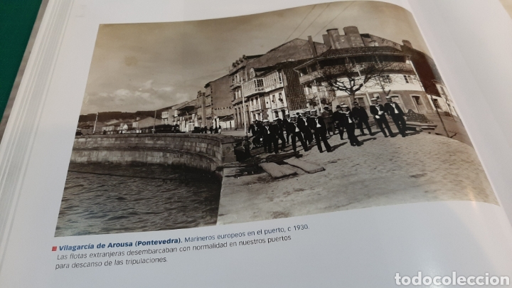 Collectionnisme: VILLAGARCIA AROSA PONTEVEDRA MARINEROS PUERTO 1930 L&Aacute;MINA DE LIBRO MODERNO FOLIO TAMA&Ntilde;O