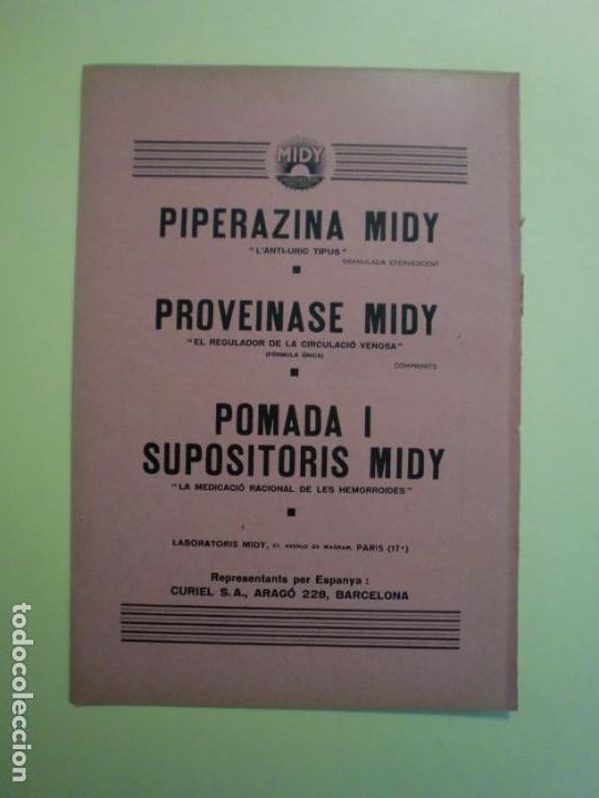 Collecting paper: PIPERAZINA PROVEINASE POMADA I SUPOSITORIS LABORATORIS MIDY CURIEL S.A. - 1.935