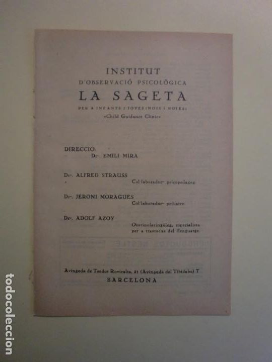 Colecionismo: PRODUCTOS NESTL&Eacute; LA PENILLA SANTANDER - INSTITUT D'OBSERVACIO PSICOLOGICA LA SAGETA - 1.935