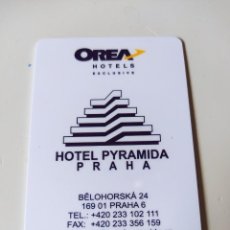 Coleccionismo: LLAVE HOTEL PYRAMIDA DE PRAGA. Lote 229181970