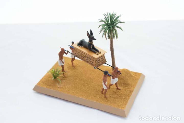 Coleccionismo: Escena del Antiguo Egipto &rdquo;Litera Anubis&rdquo; Del Prado AEG Ancient Egypt