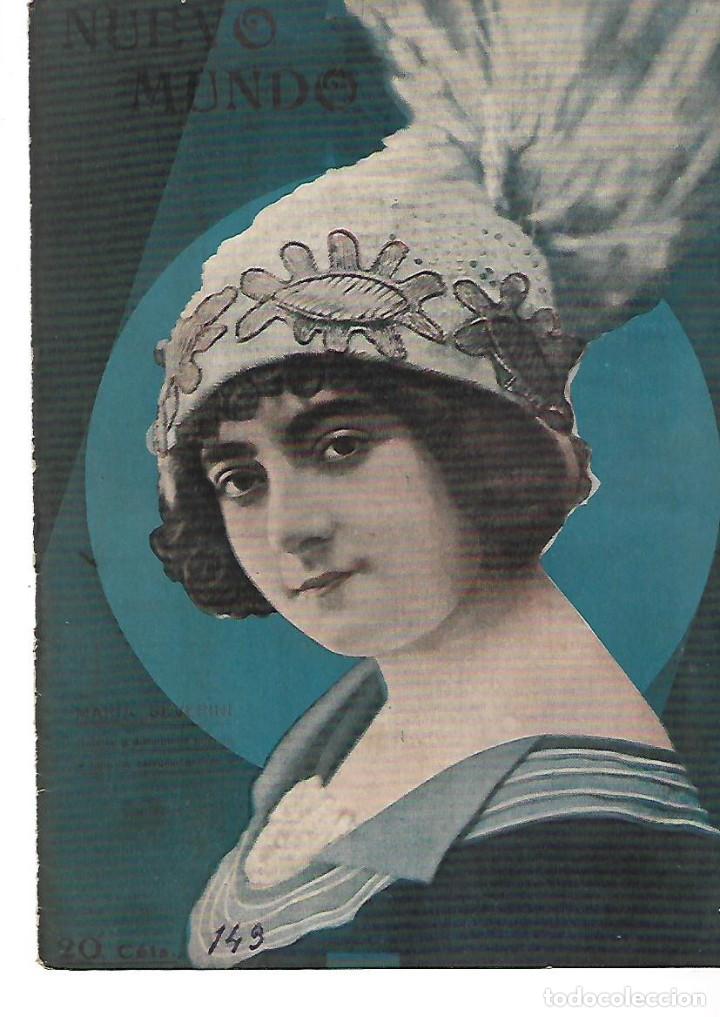 Colecionismo: A&Ntilde;O 1912 RECORTE PRENSA FOTOGRAFIA ARTISTA MARIA SEVERINI ACTRIZ DE CINE