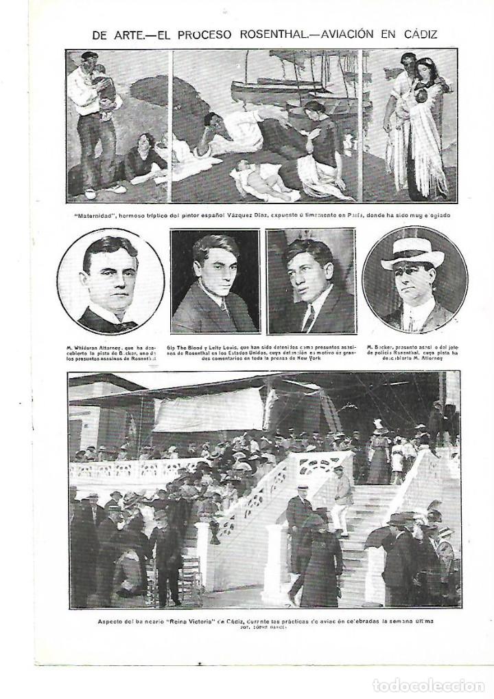 Collezionismo: A&Ntilde;O 1912 RECORTE PRENSA BALNEARIO REINA VICTORIA DE CADIZ PRACTICAS DE AVIACION
