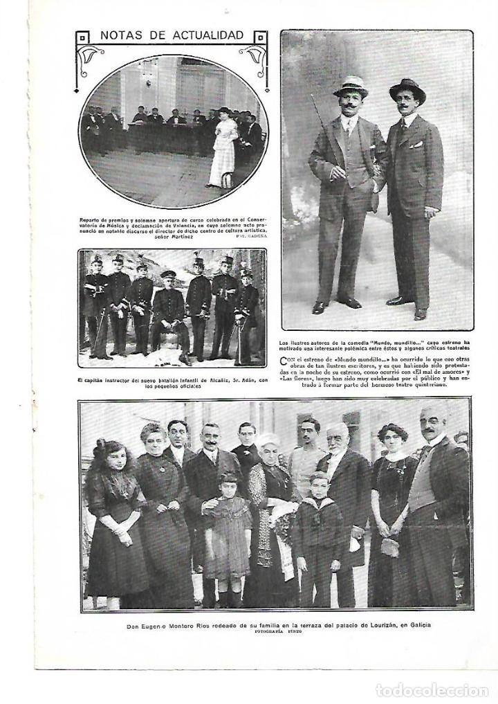 Collectionnisme: A&Ntilde;O 1912 RECORTE PRENSA FOTOGRAFIA BATALLON INFANTIL DE ALCA&Ntilde;IZ CAPITAN INSTRUCTOR SE&Ntilde;OR ADAN
