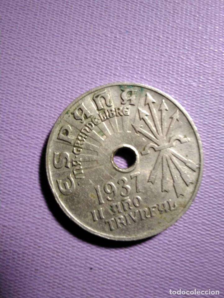Coleccionismo: Moneda de 25 c&eacute;ntimos Espa&ntilde;a 1937