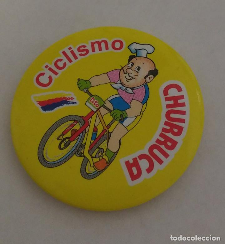 Coleccionismo: CHAPA IM&Aacute;N promocional promo pipas deportes ciclismo tito churruca