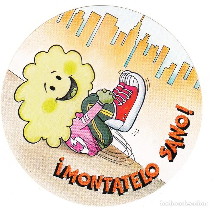 Coleccionismo: PEGATINA: MONTATELO SANO / 90 MM