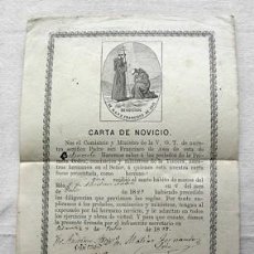 Coleccionismo: 1889-HABITO VENERABLE ORDEN TERCERA SAN FRANCISCO-PADRE ANSELMO ANDRES-MARIA BAILLO-BELMONTE-CUENCA. Lote 230015490