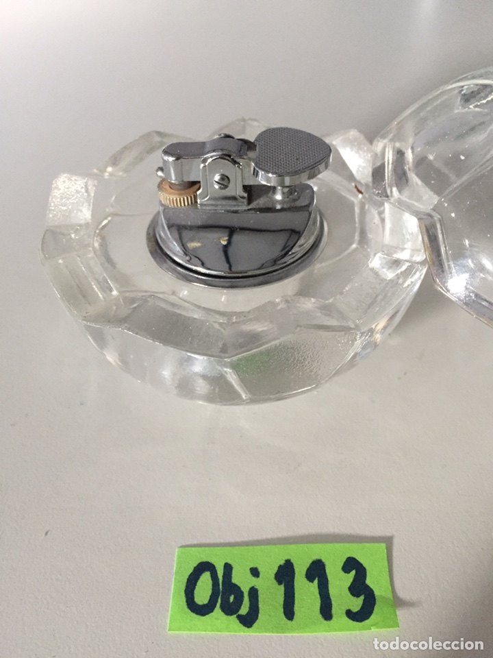 Coleccionismo: Mechero de mesa Cristal murano - Foto 2