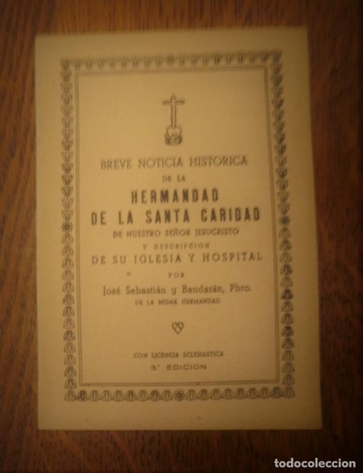 Coleccionismo: Hermandad de la santa caridad - Foto 1