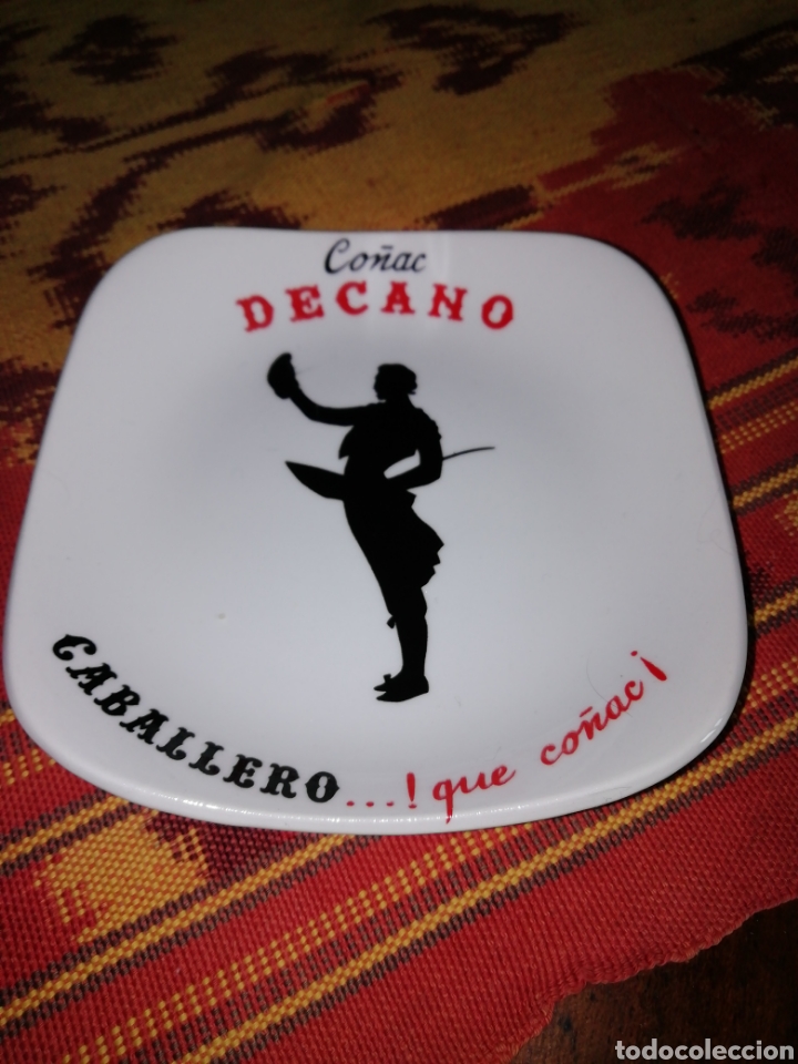 Coleccionismo: Cenicero o platillo CO&Ntilde;AC DECANO - Foto 1