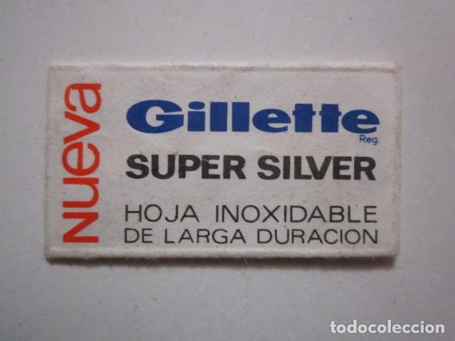 Coleccionismo: CUCHILLA DEAFEITAR GILLETTE SUPER SILVER - Foto 1