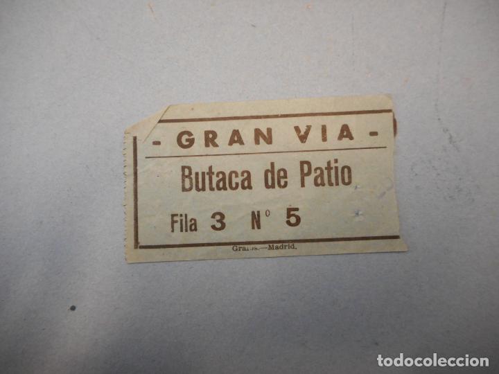 Coleccionismo: GRAN VIA. BUTACA DE PATIO.