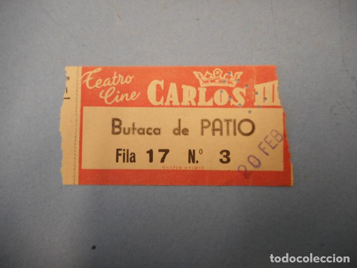 Coleccionismo: BOLETO TEATRO CINE. CARLOS III.