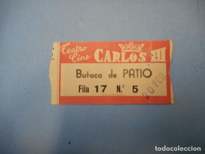 Coleccionismo: BOLETO TEATRO CINE. CARLOS III.