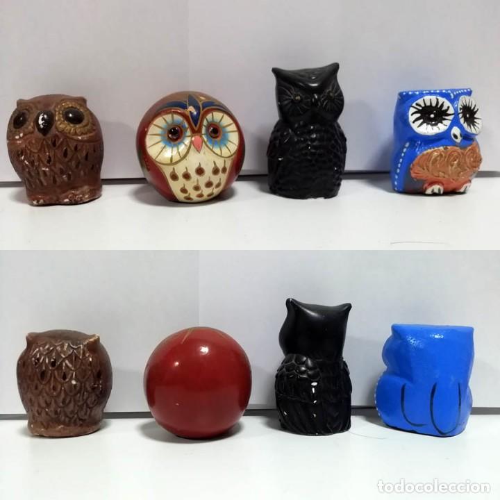 Coleccionismo: Colecci&oacute;n de 4 B&uacute;hos con peque&ntilde;os defectos, 4-5 cm